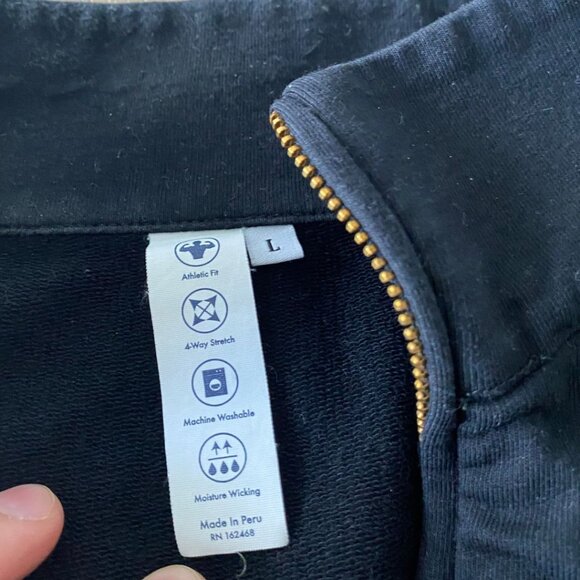 State & Liberty Men's Quarter-Zip - Black - Large - Picture 2 of 2